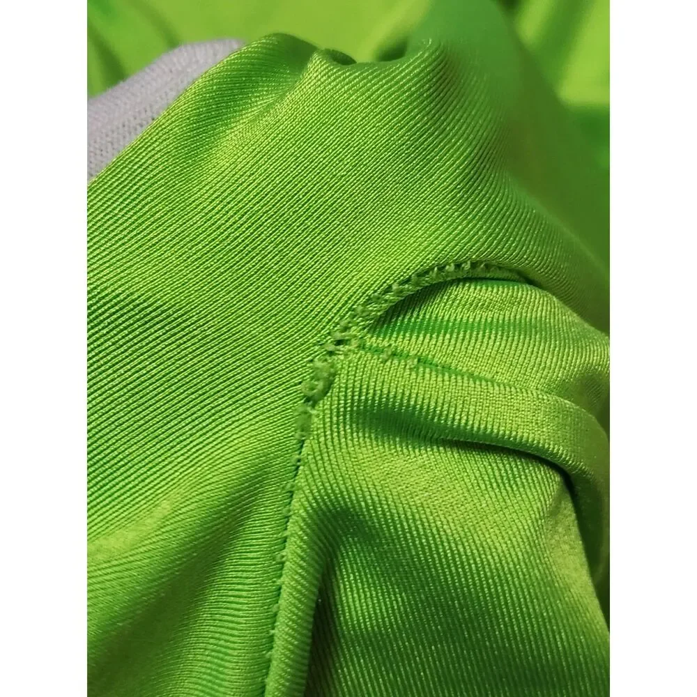 Neon Green Full Body Costume Kids Medium Blacklight Responsive
